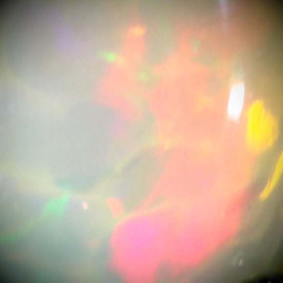 Welo Opal 4.05ct Platinum Solid Silver Ring - Picture 4 of 6